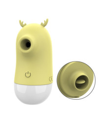 2 en 1 Stimulateur clitoridien par vibrations et par langue USB Cerf - BOZ-051